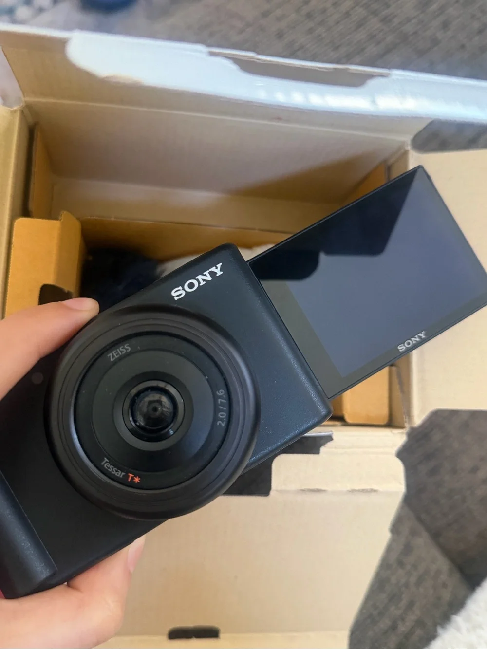 Sony Black Digital Camera with ZEISS Lens